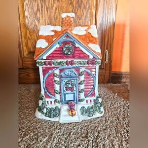 Ceramic Christmas cookie jar